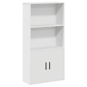 vidaXL Bibliotecă, alb, 60x24x120 cm, lemn prelucrat