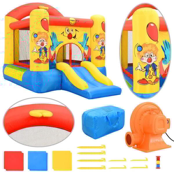 Happy Hop Jucărie gonflabilă cu tobogan, 330 x 230 x 230 cm, PVC