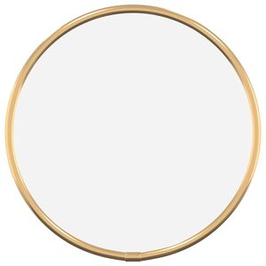 vidaXL Oglindă de perete rotundă, auriu, &Oslash; 20 cm