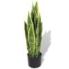 vidaXL Plantă artificială Limba-soacrei cu ghiveci, 65 cm, verde