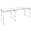 vidaXL Masă camping din aluminiu reglabilă 180 x 60 cm