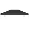 vidaXL Acoperiș de pavilion, negru, 4 x 3 m, 270 g/m²