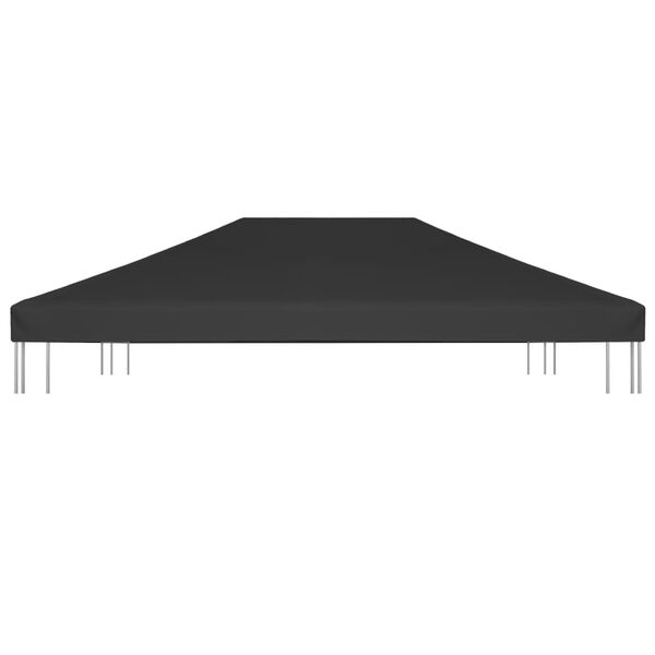 vidaXL Acoperiș de pavilion, negru, 4 x 3 m, 270 g/m²
