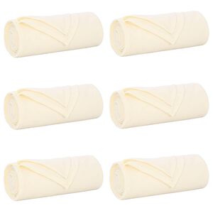 vidaXL Pături de aruncat 6 buc. Crem 270 x 240 cm 5.44 kg Molton
