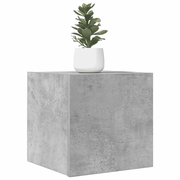 vidaXL Dulapuri TV montaj pe perete, 4 buc., gri beton, 30,5x30x30 cm