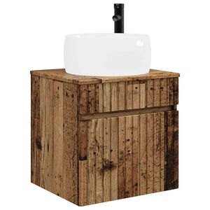 vidaXL Chiuvetă de baie suspendată Lemn vechi 49 x 44,5 x 66 cm