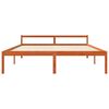 vidaXL Cadru de pat Maroniu cerat 200 x 200 cm Lemn de pin masiv