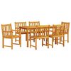vidaXL Set de masă pentru grădină 7 buc. Maro Lemn Solid de Acacia