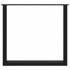vidaXL Picioare de masă în formă de U, 2 buc., negru, 90x(72-73) cm, oțel