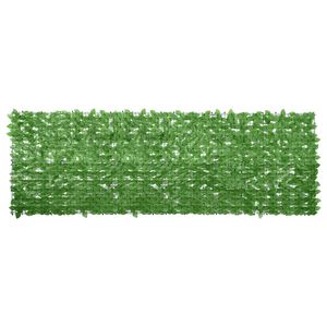 vidaXL Paravan de balcon, frunze verde &icirc;nchis, 300x100 cm