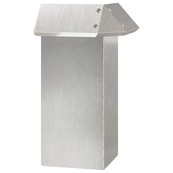 vidaXL Gard pentru melci Argintiu 13,5 x 13,5 x 25 cm Oţel inoxidabil