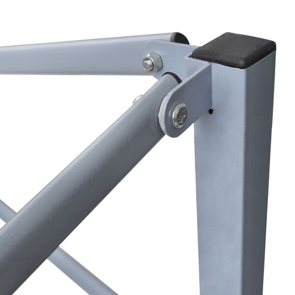 vidaXL Cort pliabil cu 2 pereți, crem, 291x291x315 cm