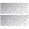 vidaXL Trepte 2 buc. 50 x 20 cm Argintiu Aluminiu Dreptunghiular