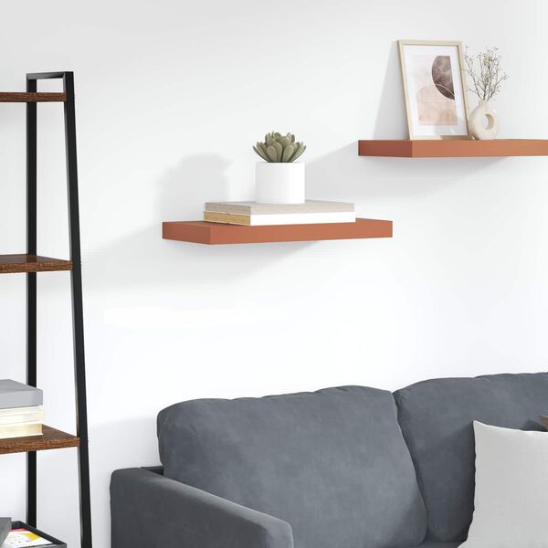 vidaXL Raft de perete Pe perete Roșu 60 x 23 x 4 cm Lemn compozit