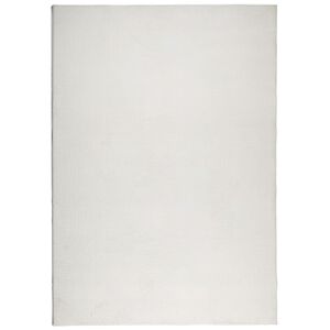 vidaXL Covor IZA aspect scandinav, cu fire scurte, crem, 160x230 cm