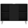 vidaXL Dulap pentru baie, negru, 80x33x60 cm, lemn compozit
