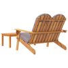 vidaXL Set mobilier de grădină Adirondack, 2 piese, lemn masiv acacia