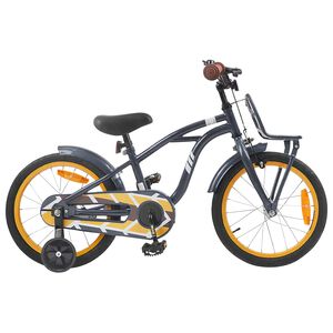 vidaXL Bicicletă pentru Copii 16 Inci pentru 4-6 ani Gri &icirc;nchis