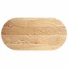 vidaXL Blat de masă 120x60x2 cm lemn masiv de stejar oval