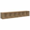 vidaXL Set comodă TV Pe perete 2 pcs Stejar Artizanal 37 x 35 x 107cm