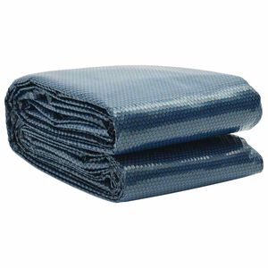 vidaXL Folie solară plutitoare piscină, negru/albastru, 210 cm, PE