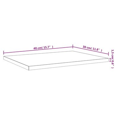 vidaXL Rafturi de perete, 4 buc., gri sonoma, 40x30x1,5 cm, lemn