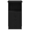 vidaXL Masă laterală Stejar Negru 36 x 30 x 56 cm Lemn compozit