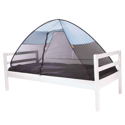 DERYAN Cort pop-up de pat cu plasă anti-țânțari albastru 200x90x110 cm