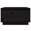vidaXL Măsuță de cafea, negru, 55x56x32 cm, lemn masiv de pin