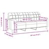 vidaXL Canapea cu 3 locuri cu pernuțe, maro, 180 cm, catifea