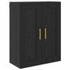 vidaXL Cabinet suspendat 2 pcs Stejar Negru 69,5 x 34 x 90 cm
