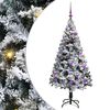 vidaXL Brad de Crăciun artificial Alb 150 cm PVC și Oțel și Plastic