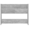 vidaXL Pantofare de perete, 2 buc., gri beton, 80x18x60 cm, PAL
