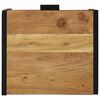 vidaXL Noptieră Maro 40 x 35 x 50 cm Lemn masiv de acacia și metal