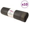 vidaXL Saci de gunoi cu șnururi 250 buc. negru 120 L
