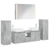 vidaXL Set de mobilier pentru baie 6 buc. Gri Beton