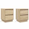 vidaXL Dulap de noapte 2 buc. Stejar Sonoma 39 x 34,5 x 50 cm