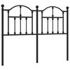 vidaXL Tăblie de pat de schimb metalică, negru, 120 cm