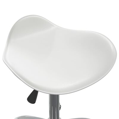 vidaXL Scaun de birou, alb, piele ecologică