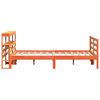 vidaXL Cadru de pat fără saltea, maro ceruit 150x200 cm lemn masiv pin