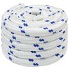 vidaXL Fr&acirc;nghie utilitară multifuncțională 40 mm 25 m Alb și albastru