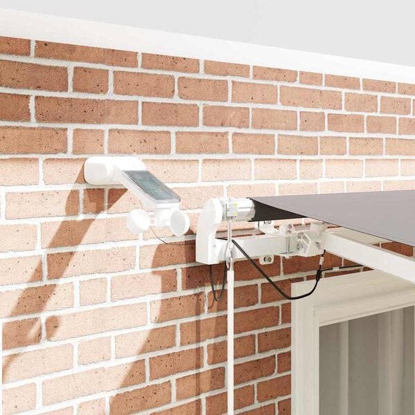 vidaXL Cortina Retractabilă Gri deschis 350 x 250 cm