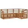 vidaXL Set de canapele de exterior 4 buc. natural Poliester