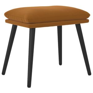 vidaXL Taburet, maro, 45x29,5x35 cm, catifea
