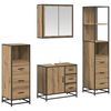 vidaXL Set de mobilier pentru baie cu sertar 4 pcs Stejar Artizanal