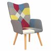 vidaXL Scaun de relaxare, material textil, petice