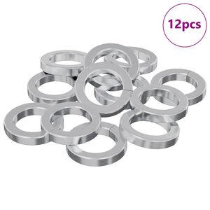 vidaXL Washer cu arc 12 pcs Alb 13 x 1 mm Fier