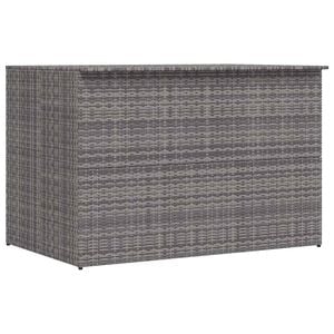 vidaXL Ladă de depozitare de grădină, gri, 150x100x100 cm, poliratan