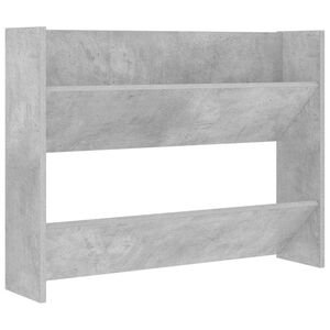 vidaXL Pantofar de perete, gri beton, 80x18x60 cm, lemn prelucrat