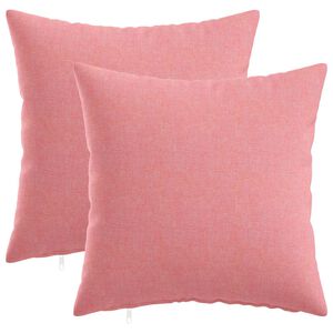 vidaXL Husă pentru pernă 2 buc. HEERLEN Roz 30 x 30 cm Țesătură